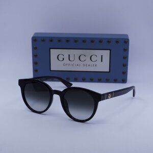 Gucci GG0638SK 001 Round Sunglasses - Black\Grey